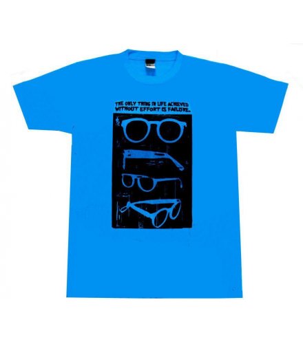 MC080 - Blue Sun glass Printed Casual Tshirt